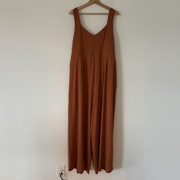 Halara U Back Sleeveless Casual Plus Size Jumpsuit with Pockets Size 2X NWT - Picture 6 of 15